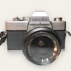 Vintage 1970s Minolta SRT 200 with Soligor Wide Auto Lens